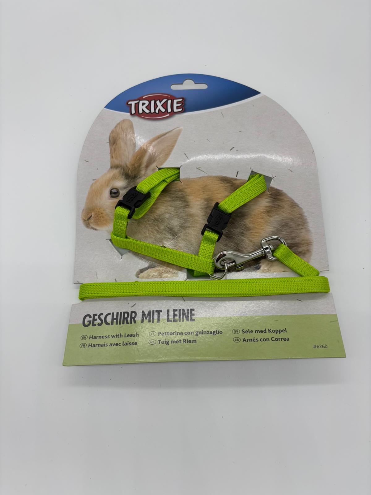 🐰 Trixie postroj pre králika – zelený (obvod tela 25–44 cm hrúbka 10 mm) 1,25m vodítko – Obrázok 4