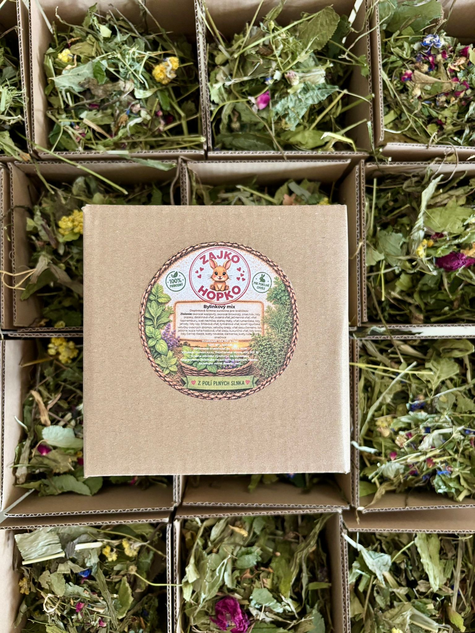 🌿 Bylinkový mix „Zdravé bruško“ – Prírodná hostina pre králička 150g🐰 – Obrázok 7