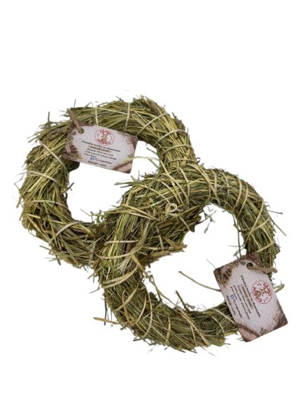 🐰 Senný venček na okusovanie pre králičky 20-50g🌿