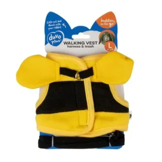 🐰 DUVO+ Postroj s vodítkom pre králička – včelička 🐝