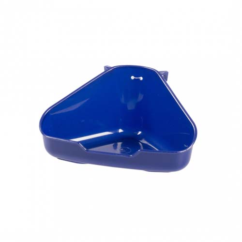 WC pre králičky rohové modré Duvo+ rozmer 37,5x26,5x15,5cm