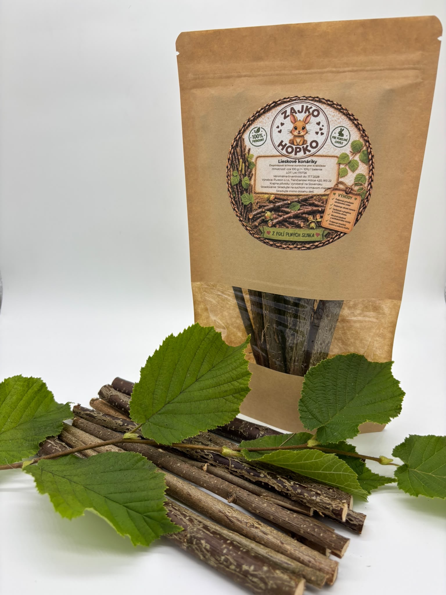 🌿 Lieskové paličky – prírodná maškrta na okusovanie pre králiky 🐰💚
