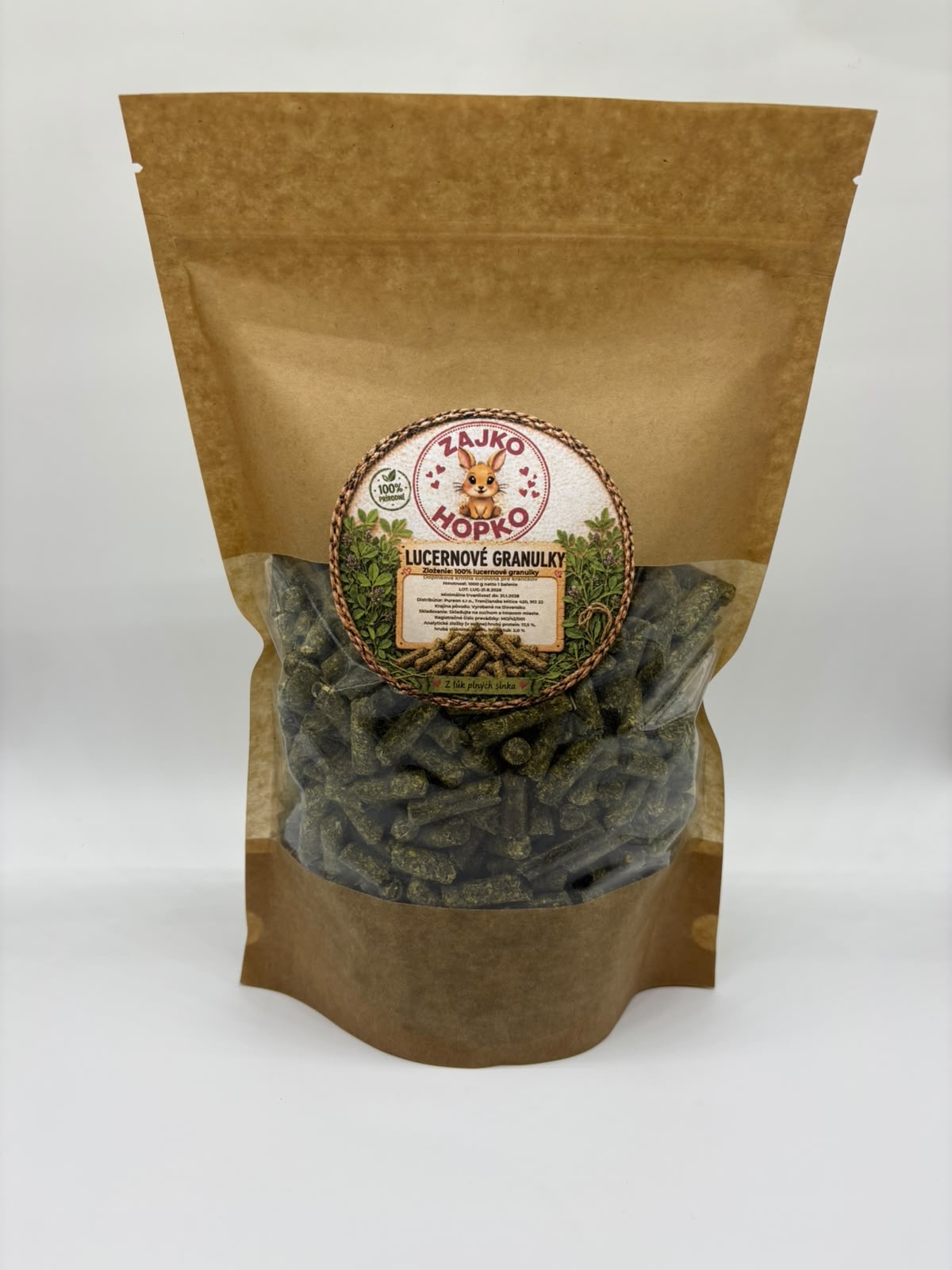 🌿 LUCERNOVÉ GRANULKY 1000g – Obrázok 4