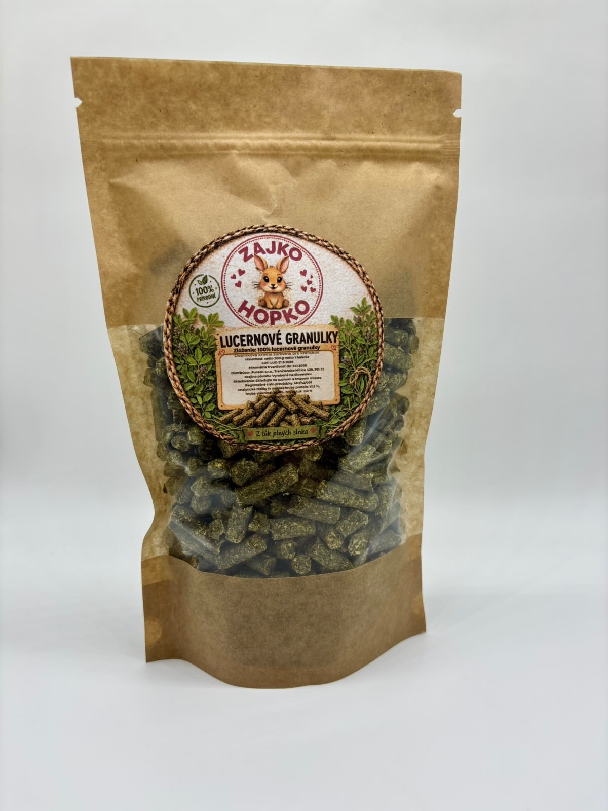 🌿 LUCERNOVÉ GRANULKY 500g – Obrázok 2