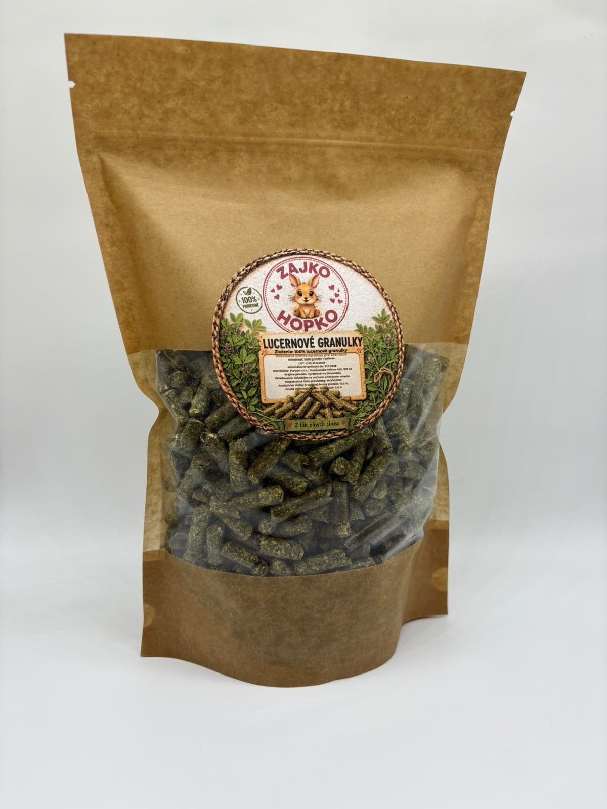 🌿 LUCERNOVÉ GRANULKY 1000g – Obrázok 2